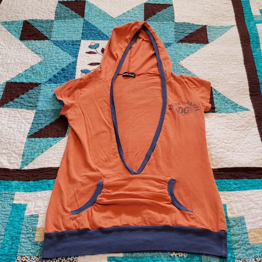 Wet Seal Hooded Tee Shirt